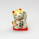 Manekineko, Winkekatze, Keramikfigur, Sakana aus Japan