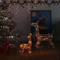 VidaXL Christbaumschmuck Acryl 160 LED bunt