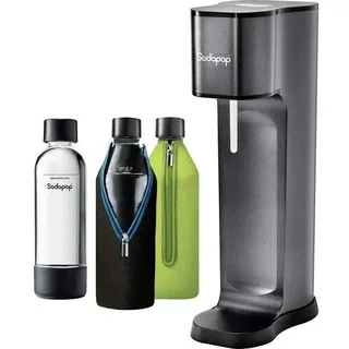 Sodapop Joy Prestige avantgarde black + 2 Glaskaraffen + 1 PET-Flasche + Zylinder