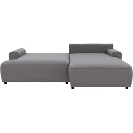 TRENDMANUFAKTUR Ecksofa TRENDMANUFAKTUR "Fordon, Schlafsofa mit Bettkasten, Couch in L-Form, Breite 250 cm", grau (anthrazit), B:250cm H:82cm T:167cm, 100% Polyester, Sofas, Ecksofa, in Struktur LUMOS, 3D-Effekt, anthrazit, Recamiere rechts