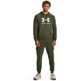 Under Armour Rival Fleece Logo Hoodie Herren 390 marine od green/white L