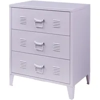 [en.casa] Kommode - Metallschrank Hämeenlinna mit 3 Schubladen 60x40x72