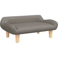 Kindersofa Taupe 70x40x24 cm Stoff - Taupe