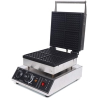 Waffeleisen 4 Waffeln, 1750W Waffeleisen Belgische Waffeln, Antihaftbeschichtung, Einstellbare Temperatur, 180° Drehbar, 30 * 36 * 24.5cm