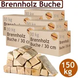 Flameup - Brennholz Kaminholz Holz 5 - 500 kg Für Ofen und Kamin Kaminofen Feuerschale Grill Buche Feuerholz Buchenholz Holzscheite Wood 30 cm