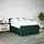 vidaXL Boxspringbett 140 x 200 cm Dunkelgrün