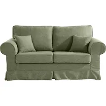 Home Affaire 2-Sitzer HOME AFFAIRE "Shadmoor", grün, B:188cm H:102cm T:92cm, 100% Polyester, Sofas, Hussenoptik, in uni oder mit Blumendruck