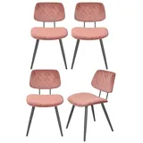 moebel-direkt-online Polsterstuhl Mascha (Spar-Set) rosa