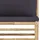 vidaXL Garten-Lounge-Set 4-tlg. grau Bambus