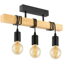 EGLO Townshend 3-flammig rund Holz Metall