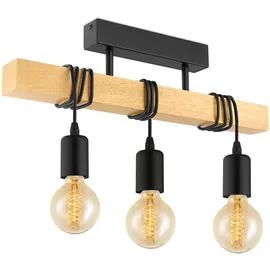 EGLO Townshend 3-flammig rund Holz Metall