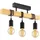 EGLO Townshend 3-flammig rund Holz Metall
