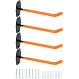 QWORK® 4 Stück Reifenhalter Wandhalterung, Wandhalter, Geeignet für Garagenorganisation, Reifenlagerung, Aufbewahrung