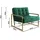 s-style möbel Loungesessel Tampa Samtstoff 0 x 0 x 0 cm Grün