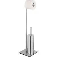 Wenko WC-Garnitur Recco Silber 1 St.