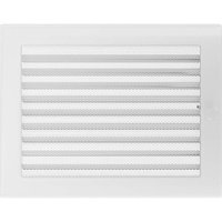kratki Lüftungsgitter mit (Lamellen) | 22 x 30 cm Weiß | Abluftgitter für Kamin Belüftung | mechanisch -und überhitzungbeständig | Für jede Art von Innenraum