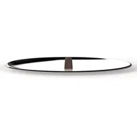 Alessi edo Deckel mit Knauf, Edelstahl, Stahl, braun