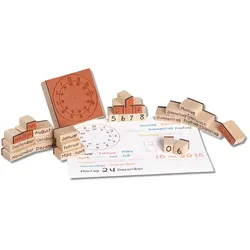 Stempelset Kalender, 30 Teile