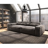 DeLife Big-Sofa Sirpio XL 270x130 cm Mikrofaser Khakibraun