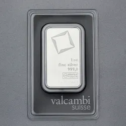 Silberbarren 1oz VALCAMBI Blister