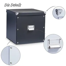 Zeller Aufbewahrungsbox 33 x 32 x 33,5 cm 1-tlg. schwarz