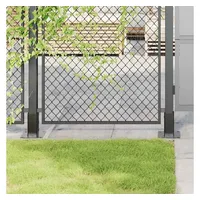 vidaXL Pfostenträger Quadrat 71 x 71 mm Schwarz/Stahl