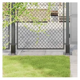 vidaXL Pfostenträger Quadrat 71 x 71 mm Schwarz/Stahl