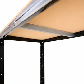 shelfplaza Werkbank Metall 190x80x60 cm schwarz