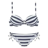 VENICE BEACH Bügel-Bikini Damen Blau/Weiß 38 Cup F