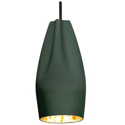 Marset - Pleat Box 13 LED Pendelleuchte Dunkelheit Grün/Gold