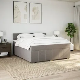 vidaXL Boxspringbett 180 x 200 cm Taupe