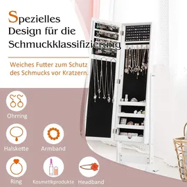 Costway Schmuckschrank neigungsverstellbar