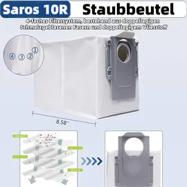 bluearks Zubehörset für Roborock Saros 10R/Saros 20/Qrevo Curv 2 Pro/Qrevo CurvX/Qrevo Curv 2 ProX