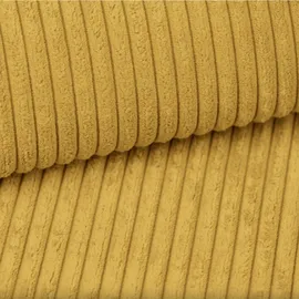 kaiser möbel Ecksofa Designer MODENA STUDIO stoff Dicker cord Poso Gelb Rechts