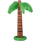 Relaxdays Aufblasbare Palme XL 3 Farben Braun/Grün/Schwarz