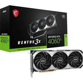 MSI GeForce RTX 4060 Ti Ventus 3X OC 8 GB GDDR6 V515-016R