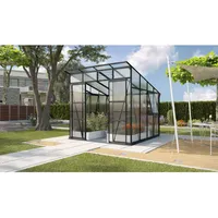 Vitavia Gewächshaus Playa 7600 Schwarz 7,6 m2 inkl. Fundament