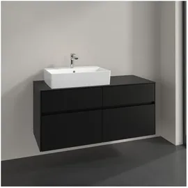 Villeroy & Boch V&B Waschtischunterschrank Collaro 120x54,8x50cm, WT links, volcano black