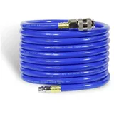 CCLIFE Druckluftschlauch 5m 20bar 1/4' Zoll mit Schnellkupplung für Kompressor Kompressorschlauch 6.3mm