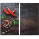 Zeller Chilli Schneide- und Abdeckplatte 2 St.