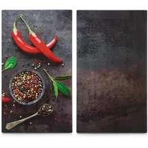 Zeller Chilli Schneide- und Abdeckplatte 2 St.