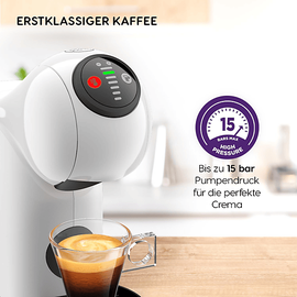 Cafetera Moulinex Dolce Gusto Genios S Touch Silver 0.8 Lts. Blanco.