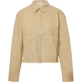 s.Oliver Verkürzte Feincord-Bluse mit aufgesetzten Taschen - 42