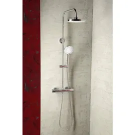 a&n&a aQualine Aqualine LIGA Duschsäule mit Thermostat-Armatur, Chrom - Silber