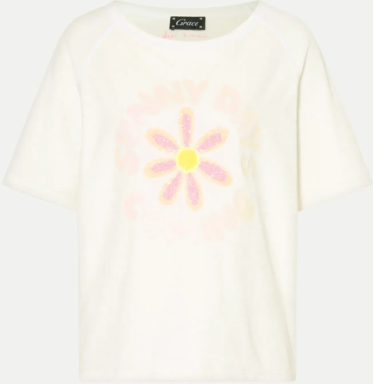 Nickishirt Sunny Days Weiß M
