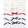 Folia Geschenkband Satin klassisch rot/rosa/dunkelblau/dunkelgrün 10 mm x 4 m