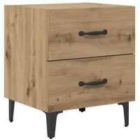 VidaXL Bettschrank Eiche handwerklich 40 x 35 x 47,5