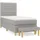 vidaXL Boxspringbett 100 x 200 cm Hellgrau