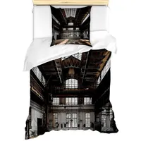 ABAKUHAUS industriell Bettbezug Set für Einzelbetten, Alter Hangar, Milbensicher