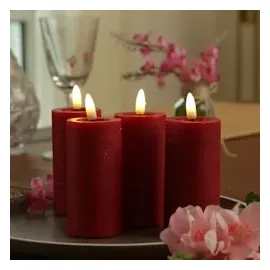 adilina LED Kerze LINA 12,5 cm rot